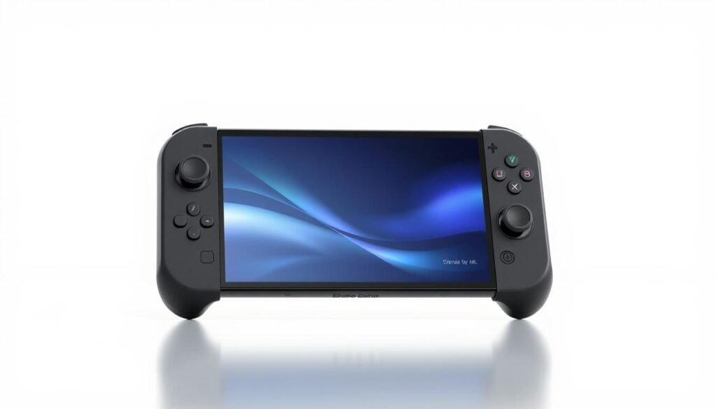 A sleek and modern gaming device showcased against a crisp, clean background. The device is rendered in high-resolution, highlighting its elegant design and premium materials. Subtle lighting accentuates the device's contours and glossy surfaces, creating a sense of depth and dimension. The background is minimalist, allowing the device to be the focal point, yet it provides enough context to suggest a professional, technology-focused environment. The overall composition exudes a sense of sophistication and high-end performance, perfectly complementing the article's focus on delivering an exceptional mobile gaming experience.